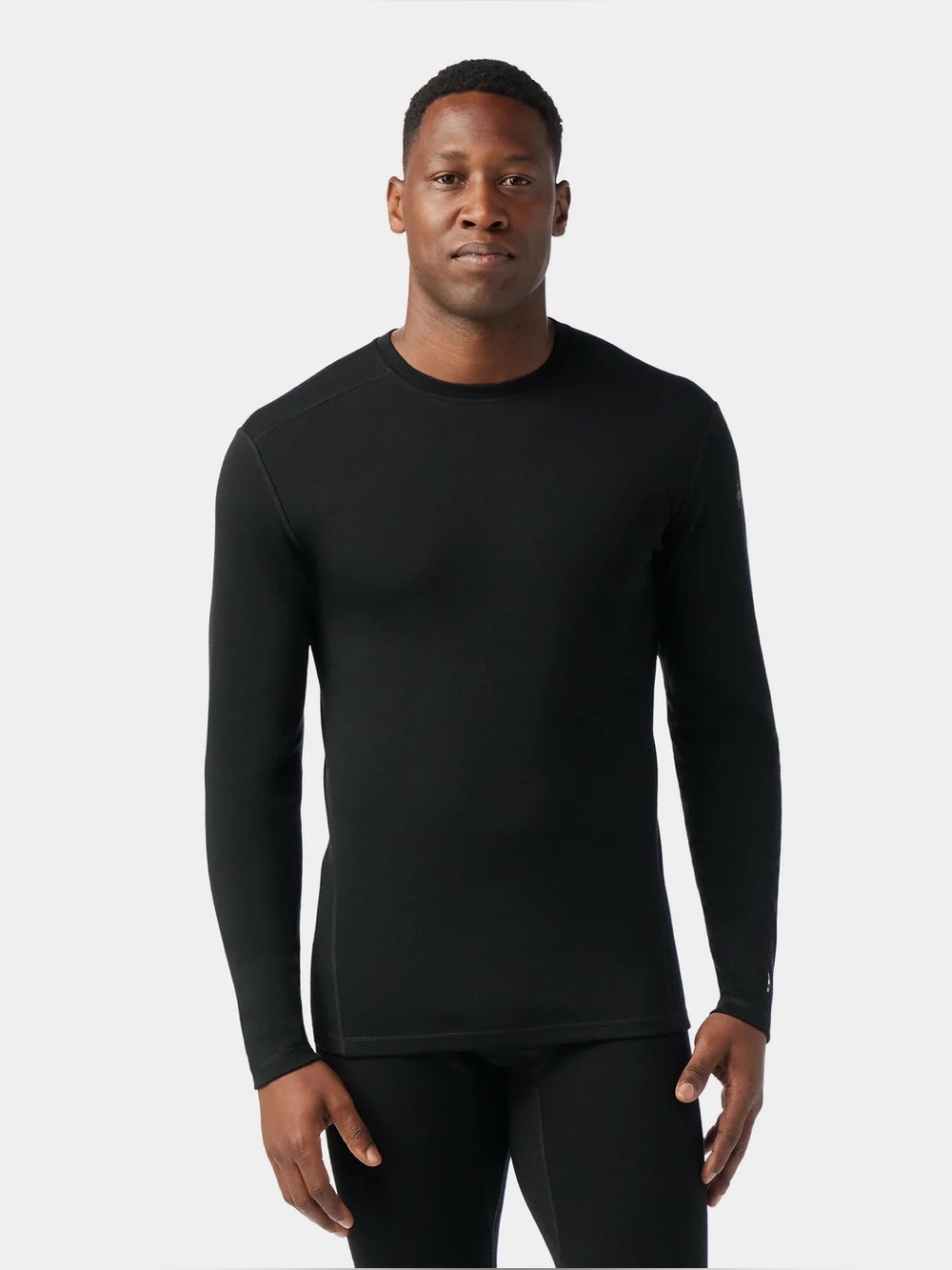 Smartwool Men's Classic Thermal Merino Base Layer Crew, Black, Size S